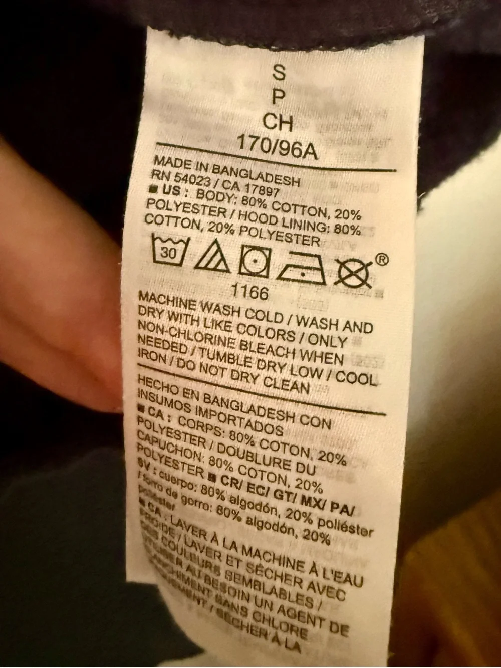 Old Navy Blue Zip-Up Hooded Sweatshirt